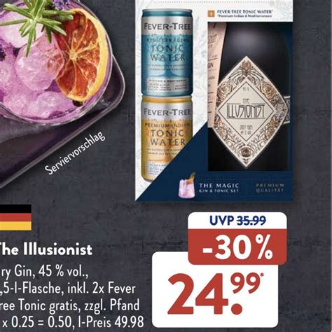 Angebot Aldi Süd THE ILLUSIONIST Dry Gin 0,5 l Aldi